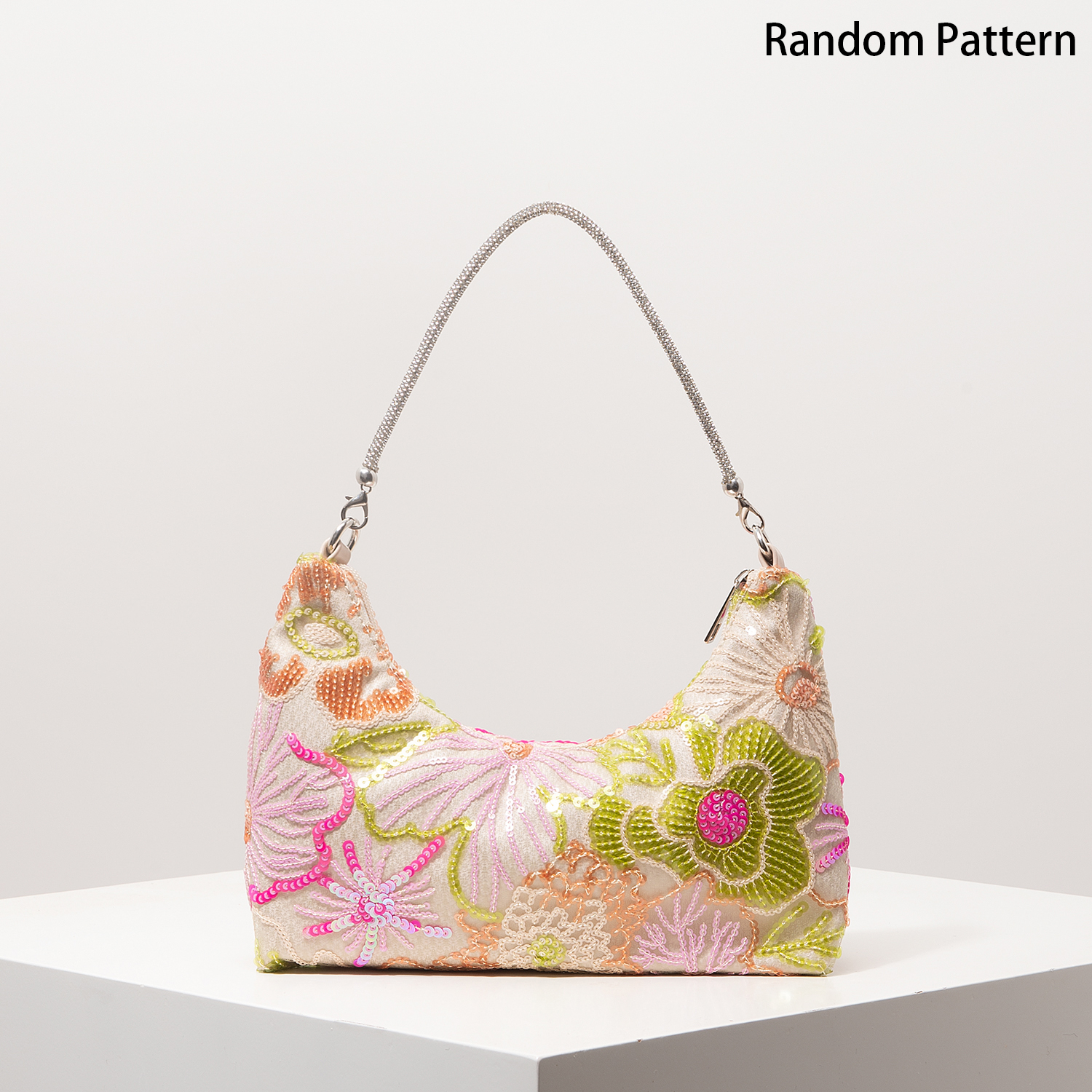 Luxury Bags Coach - Shoulder Bag,Floral Pop,Sequin Bag,Embroidery,Gala Night,Party Outfits,Prom
