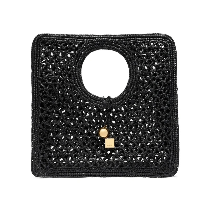 Luxury Bags Tote - Interlocking-closure Tote Bag Women Black Flat