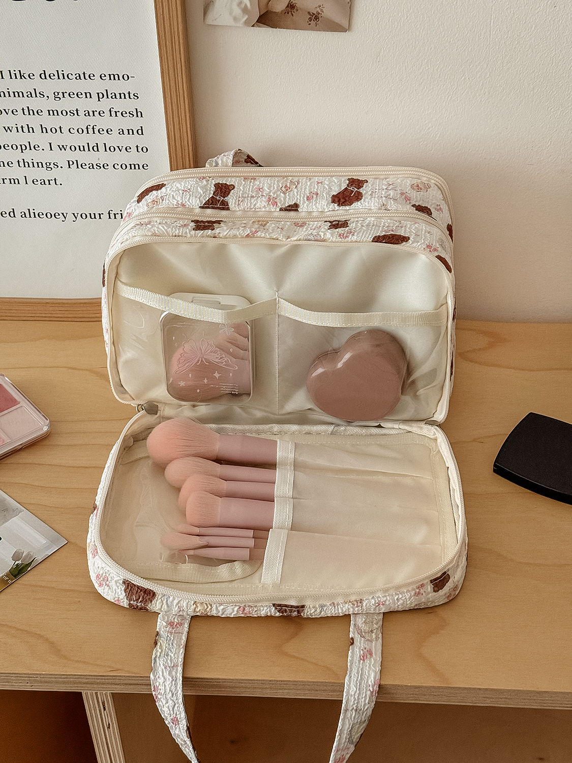 Airfriend Bear Makeup Bag Pouc - Luxury Bags In China Wholesale recensie en prijs