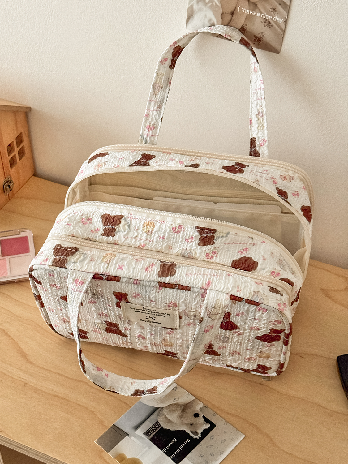 Airfriend Bear Makeup Bag Pouc - Luxury Bags In China Wholesale recensie en prijs