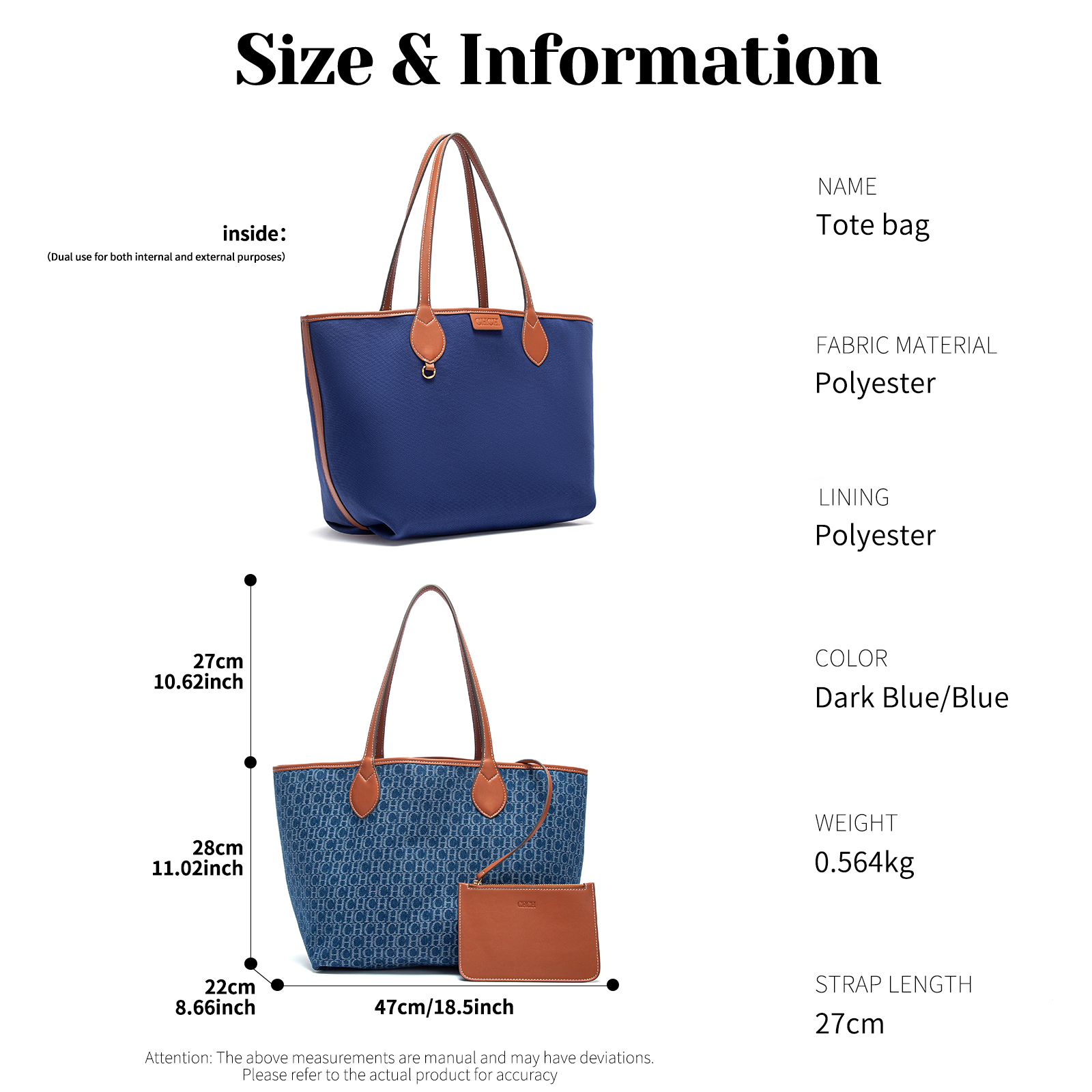 Fashion Classic Women's Large  - Luxury Bags Tote recensie en prijs