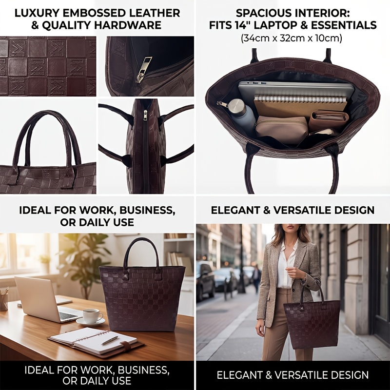 Light Luxury Deep Brown Quilte - Luxury Bags Tote recensie en prijs