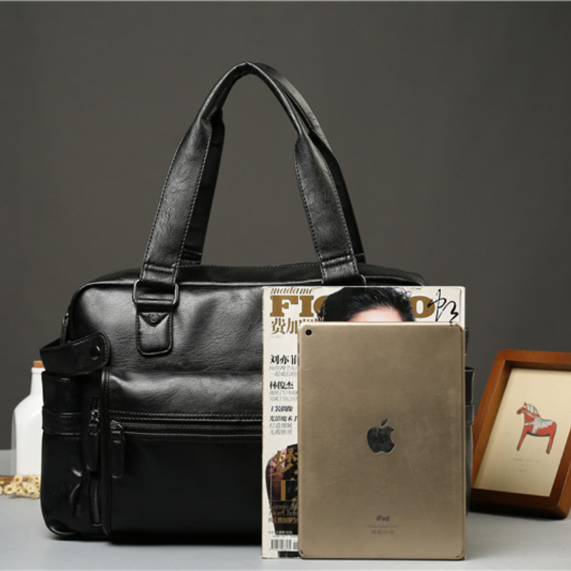 Men PU Leather Briefcase Top-H - Luxury Bags Tote recensie en prijs