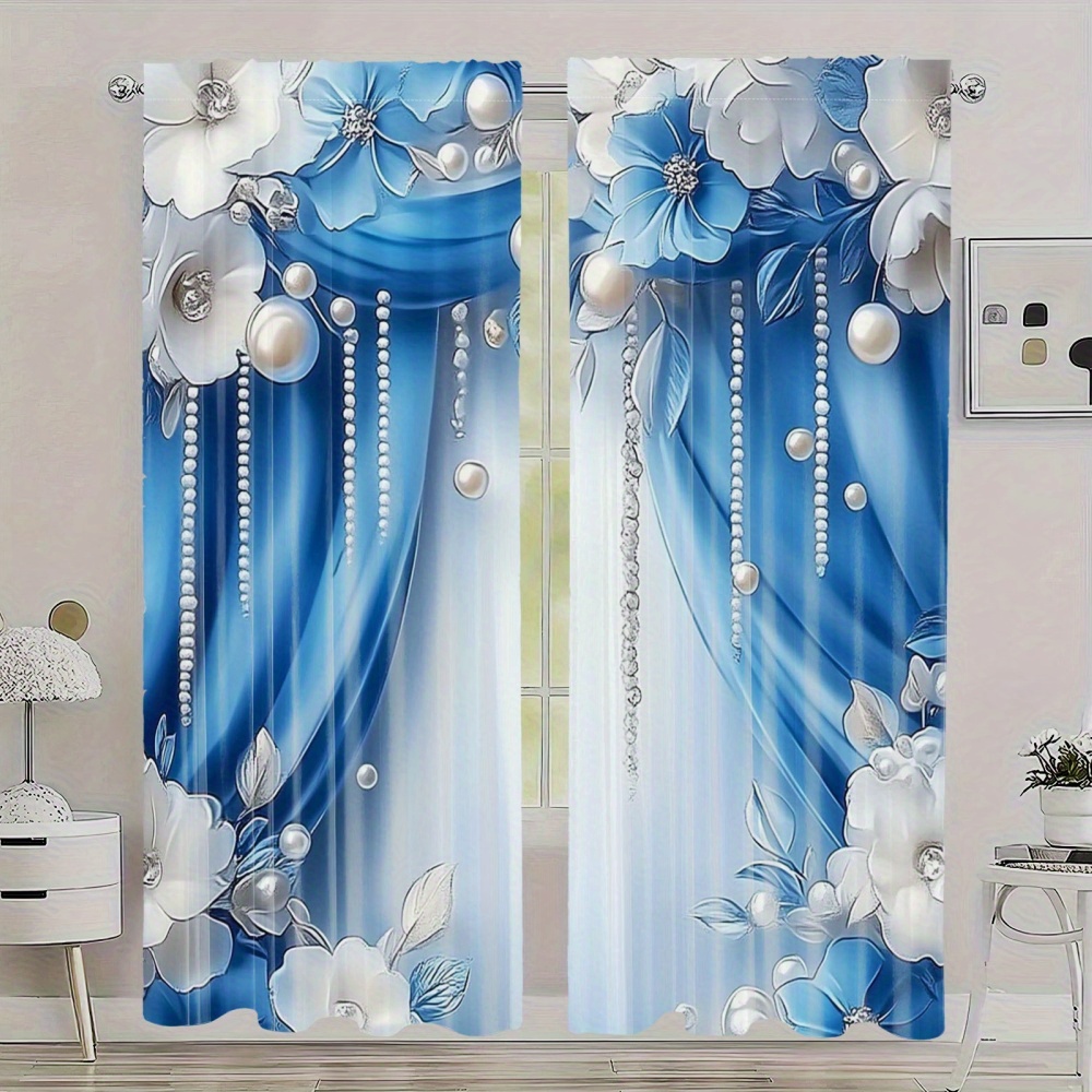2PCS deep blue floral faux lux - Luxury Bags Rating recensie en prijs