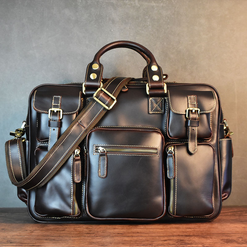 Vintage Men's Black Shoulder B - Luxury Bags Laptop recensie en prijs