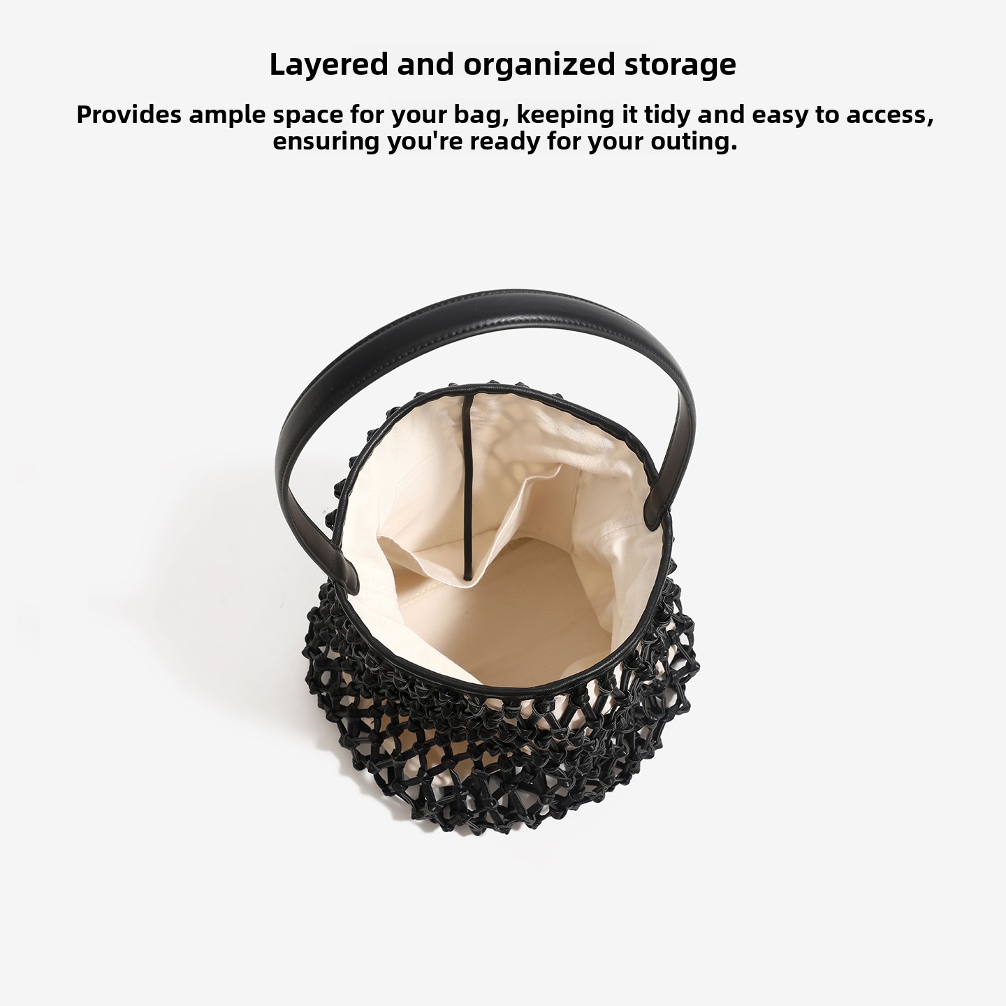 Elegant Woven Hollow Bucket Ba - Luxury Bags Medium Size recensie en prijs