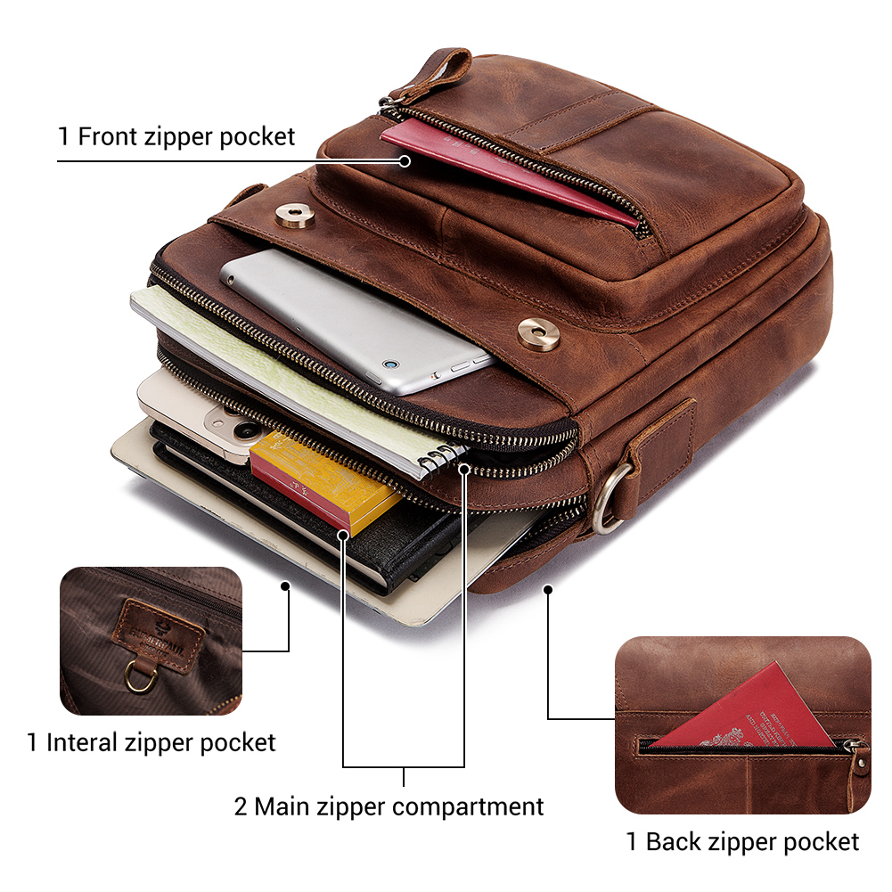 HUMERPAUL Genuine Leather Men' - Luxury Bags Coach recensie en prijs